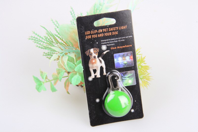 Pet Dog Tag Hanger Veiligheid Led Zaklamp Kraag Glow Kraag Puppy Honden Kat Gids Lichtgevende Identificeren Licht Hanger Pet Charm: 4