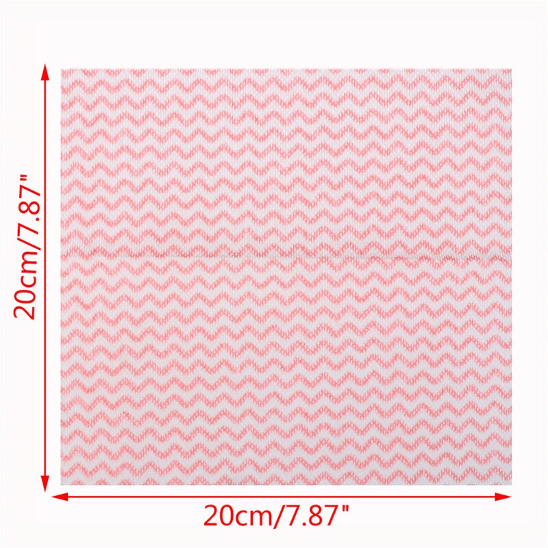 80pcs/bag Non-woven Fabric Hand/Kitchen Disposable Cleaning Cloth Dish Scouring Pad Cleaning Supplies