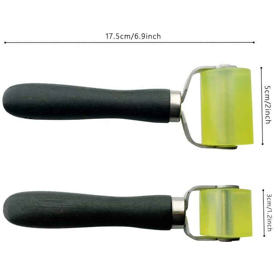 30/50mm Car Soundproofing Pressure Roller Tool Sound Deadening Tool Application Rubber Roller Black Useful Durable