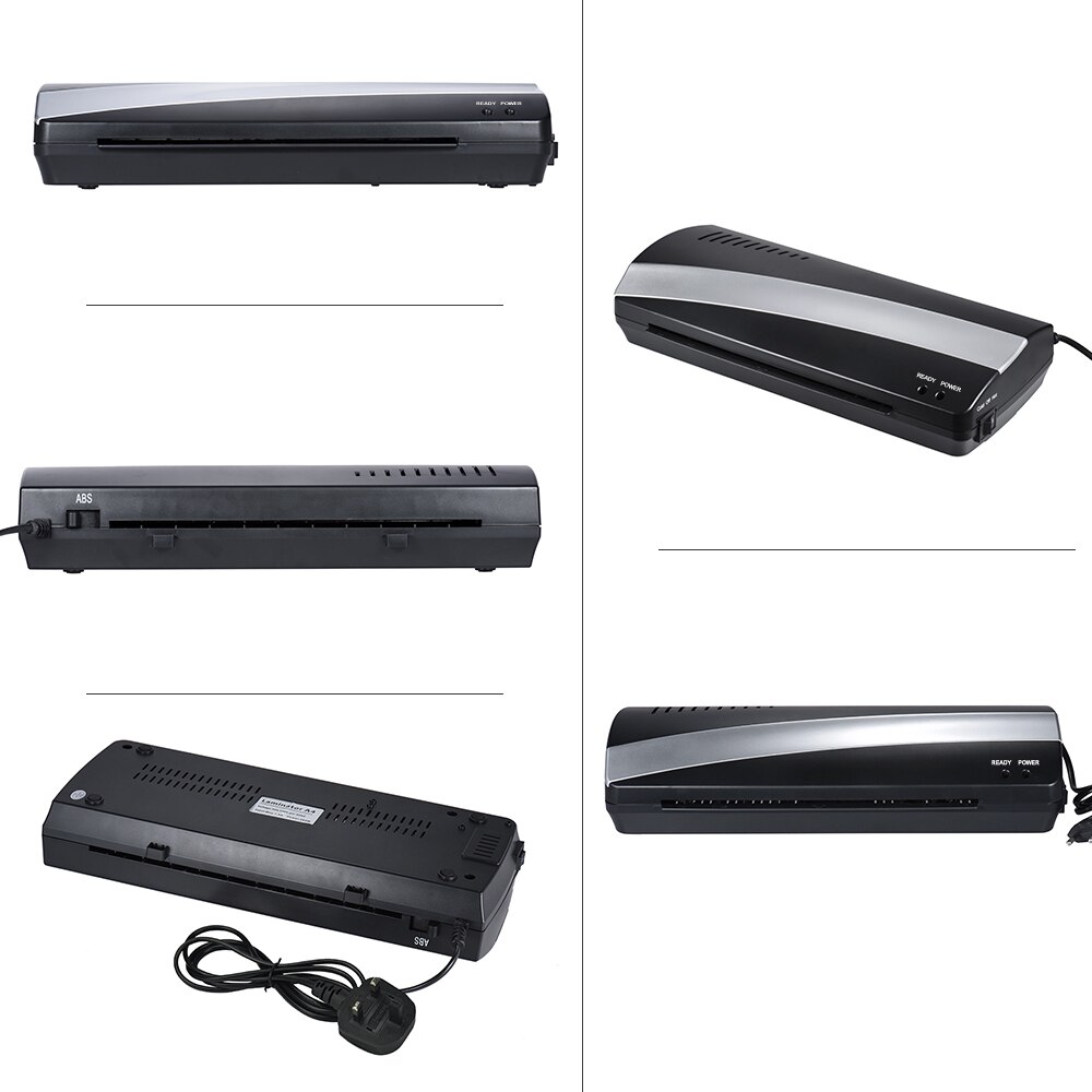 Máquina laminadora térmica y fría de papel fotográfico A4 de 9 pulgadas de ancho, dos rodillos, 3-5min, calentamiento rápido, velocidad de laminación, liberación de mermelada