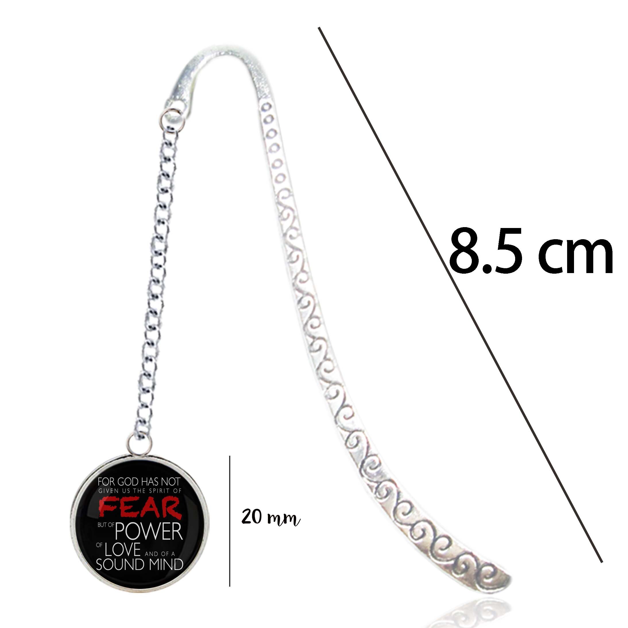 2 Timothy 1:7 Scripture Metal Bookmark Bible Verse Quote For The Spirit God Gave Us Does Not Make Us Timid Pendant For Christian: 2