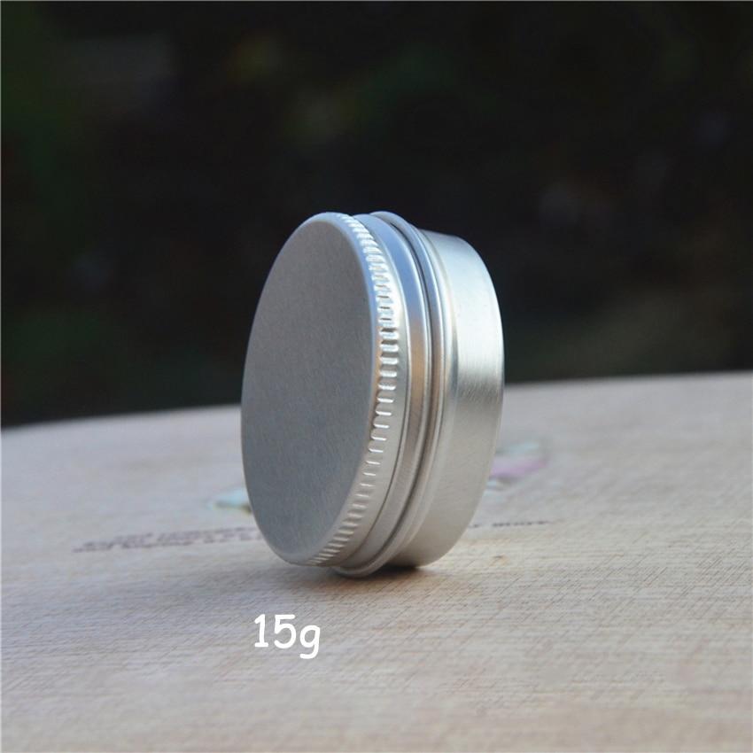 10/15/30/50g ronde aluminium opbergflessen, pot, crème, cosmeticakoffer, draagbare make-up multifunctionele doos met deksel