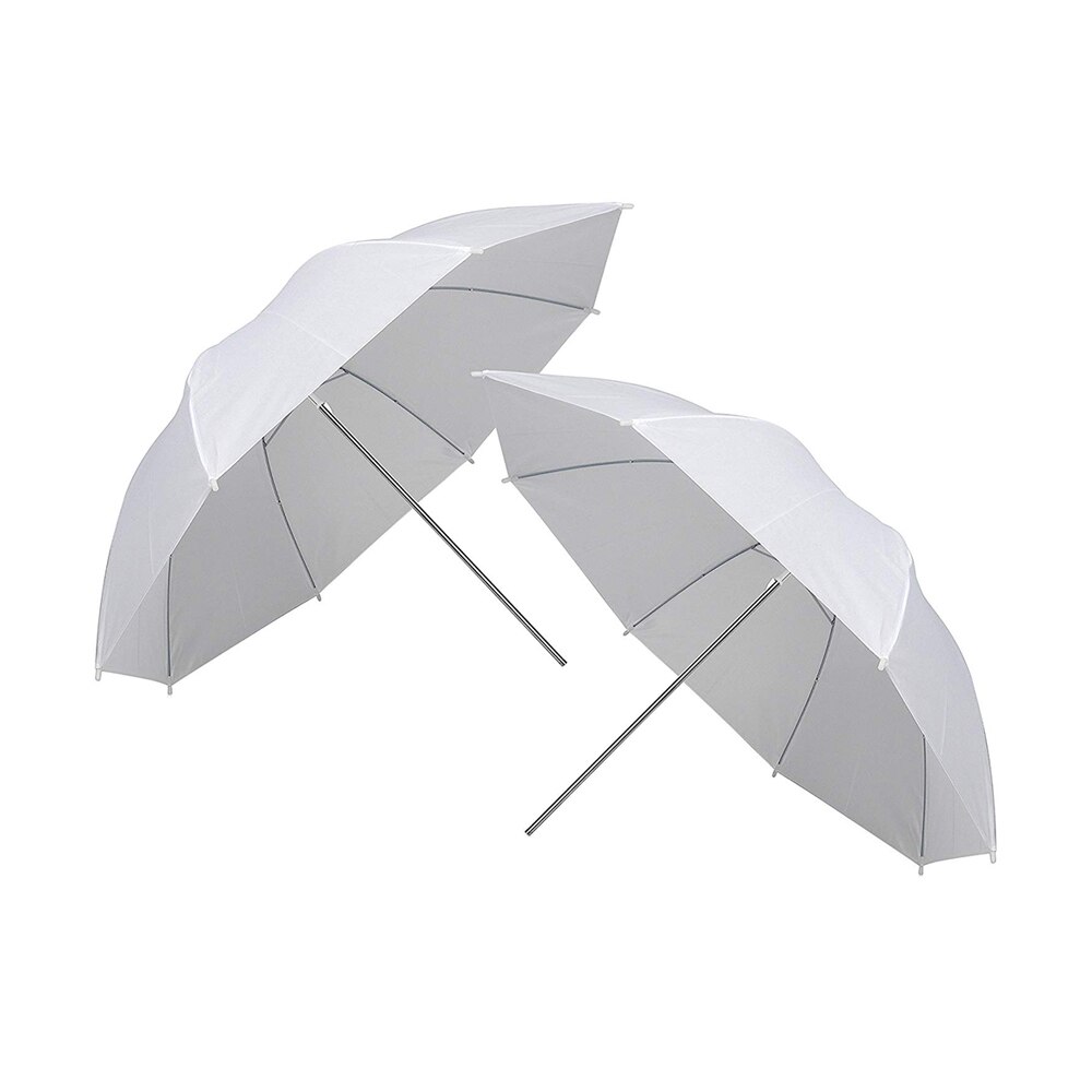 2pcs 33in 83cm Flash Translucent White Soft Umbrella Photo Studio Accessories: Default Title