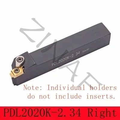 Cortador de polea de correa PDLR, herramientas de ranurado de doble diente, 40 grados, PDLR2020, 2525, carburo cementado, 2,34, 3,56, herramienta de torno: Oro