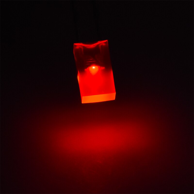 500 Stks/zak Czinelight Kleur Lens 2*4*7Mm Lange Been Vierkante Vorm Red Emitting Led Diode