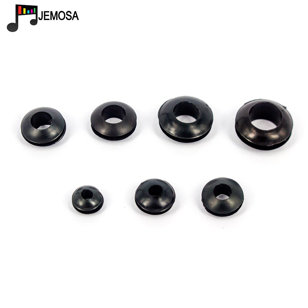 100PCS Grommets Zwart Rubber Bedrading Pakkingringen Ring Kabel dubbelzijdig coil O-ring Seal ring 3mm /4mm/5mm/6mm/7mm/8mm/10mm