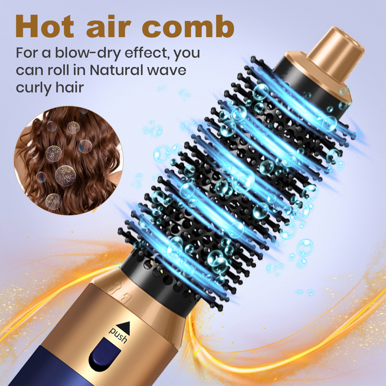 Föhn Multi 5-in-1 haarstyler Krultang Stijltang met haarborstel Haardroger voor föhn Haar Multi Styler