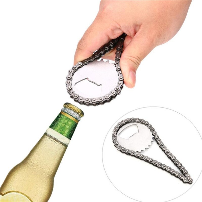 Bike Bicycle Chain Bottle Opener Bar Drinks BBQ Beer Novelty Beer Cap Opener Kitchen Bar Tools Accessories Tools