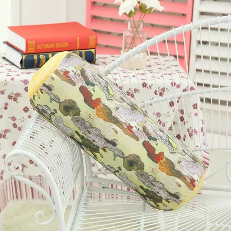 1pcs Soft Log cushion Gentle touch Tree Trunk Stuffed Doll Long Wood Log Bed Sleep grain stump Nap Pillow Kids: 50x20cm b