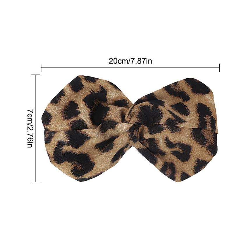 Haarband Haar Band Quer Knoten Leopard Druckkopf wickeln Elastische Headwrap Für Frauen Haar Zubehör