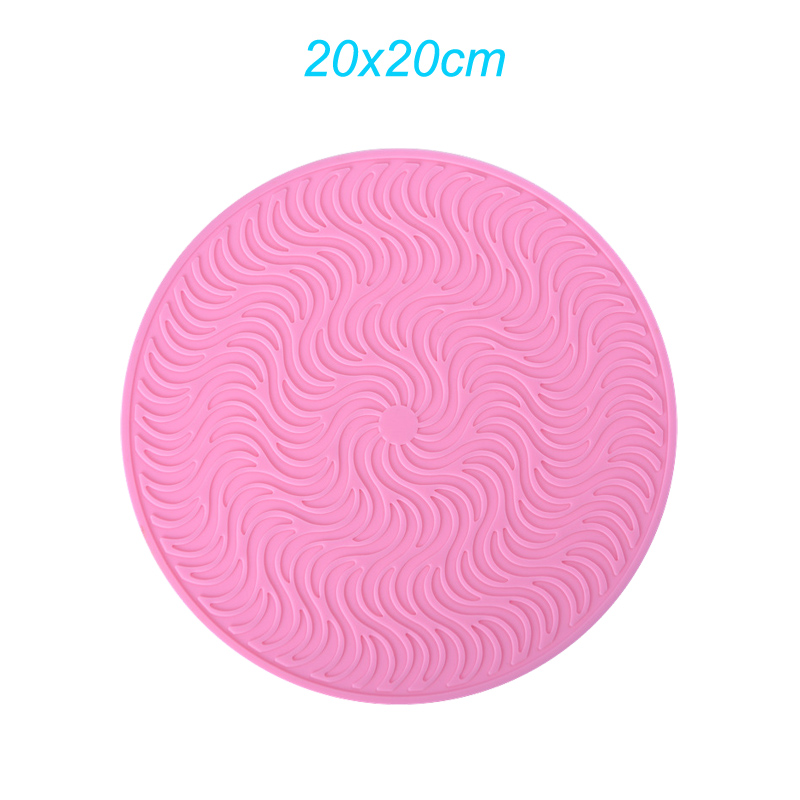 Tapis de vidange antidérapant en Silicone, tapis de séchage pour casseroles de cuisine, tapis de vidange Anti-brûlure, dessous de verre, ustensiles de cuisine: GRIS FONCÉ
