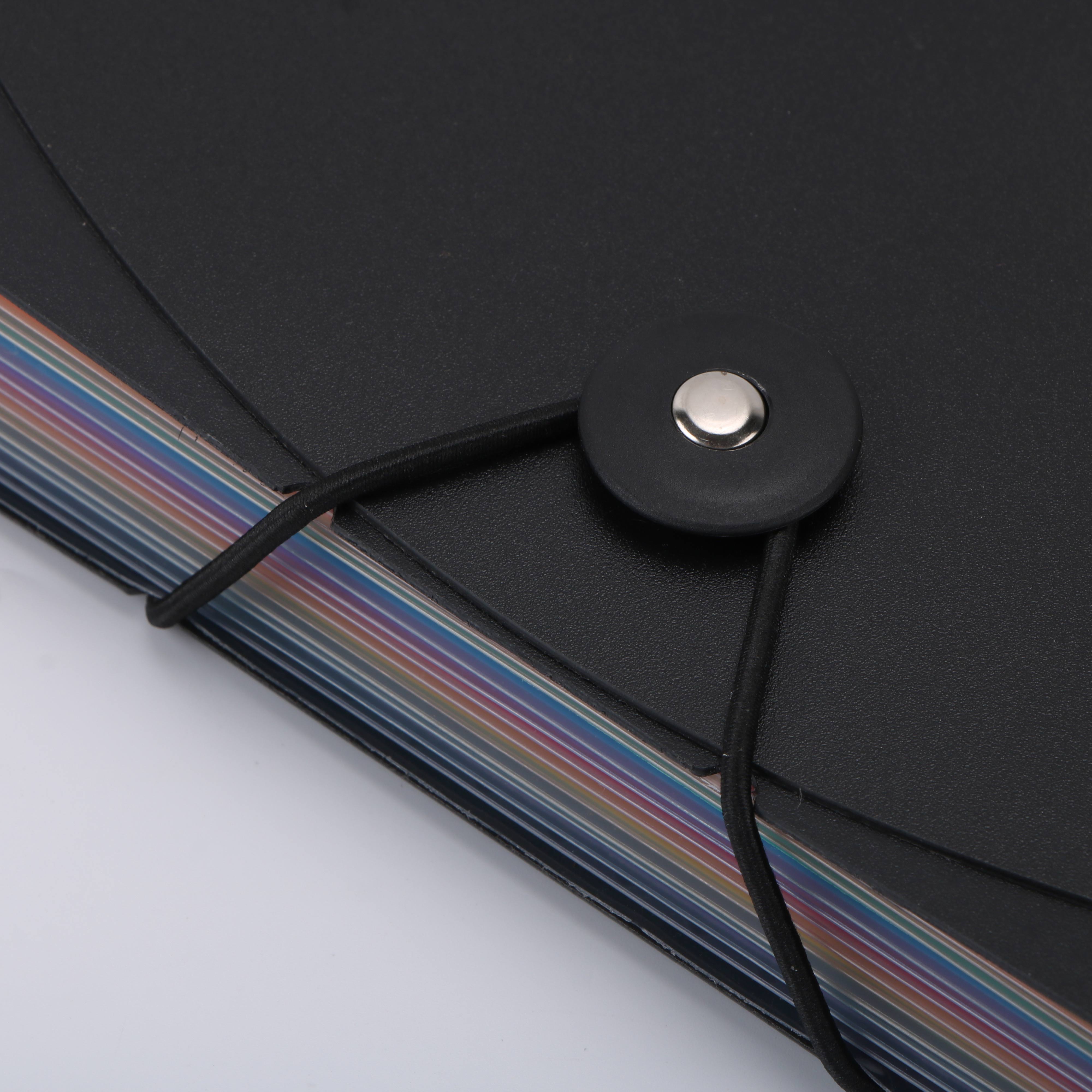 Expanding A4 for File Holder Office Supplies Plastic Rainbows Organizer A4 Letter Size Portable Documents Holder Desk Storage