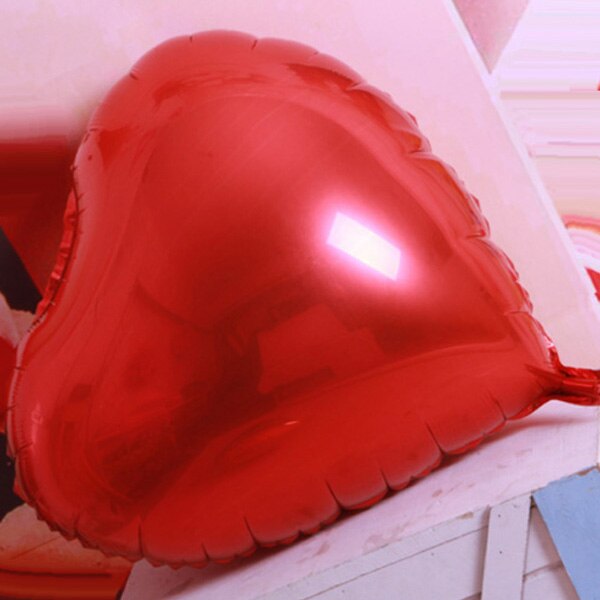 Event feestartikelen Hart folie ballonnen Helium opblaasbare gouden kleur 24inch Bruiloft gunsten 20 stuks/partij: Rood