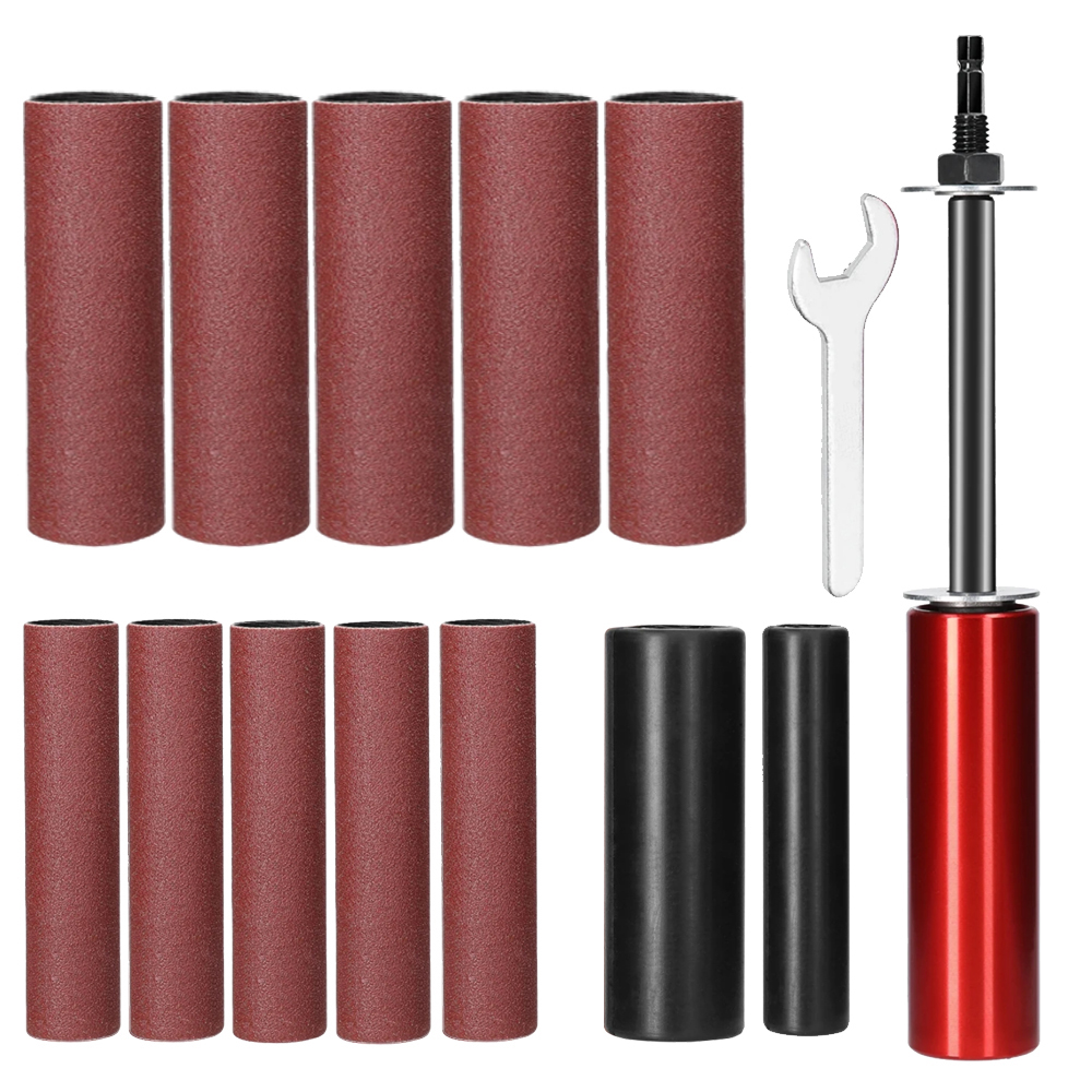 Varilla de lijado para lijar madera, Metal, plástico, vidrio, piedra, Mini lijadora de banda, accesorio de taladro eléctrico, conversión de taladro eléctrico de litio: Gris oscuro