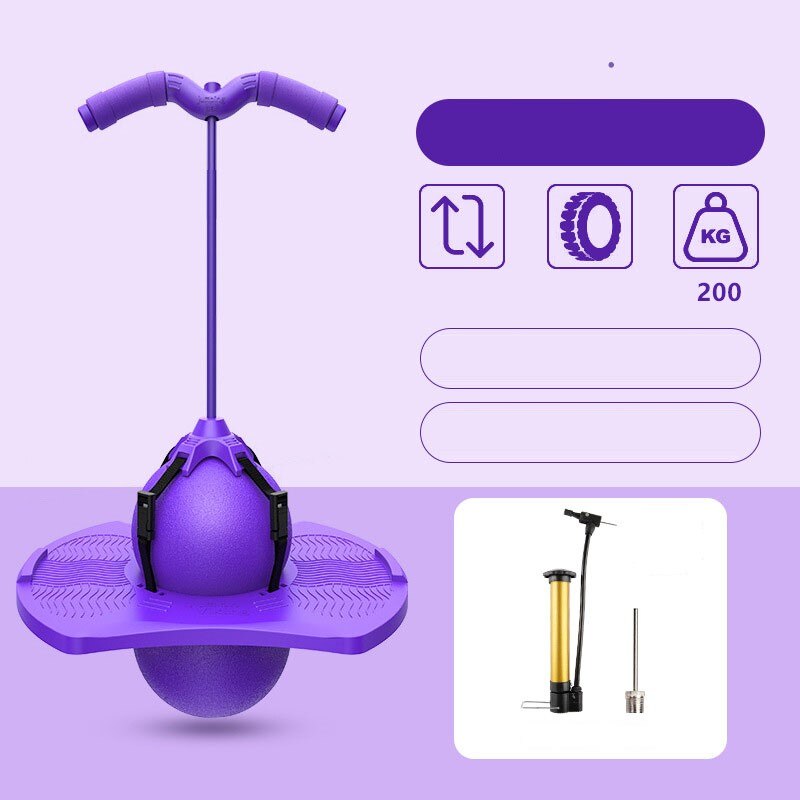 Tramoggia Ball Balance Board Jump Fitness Planet Jumping Toys Promote Skeletal Development Balance Coordination: Purple