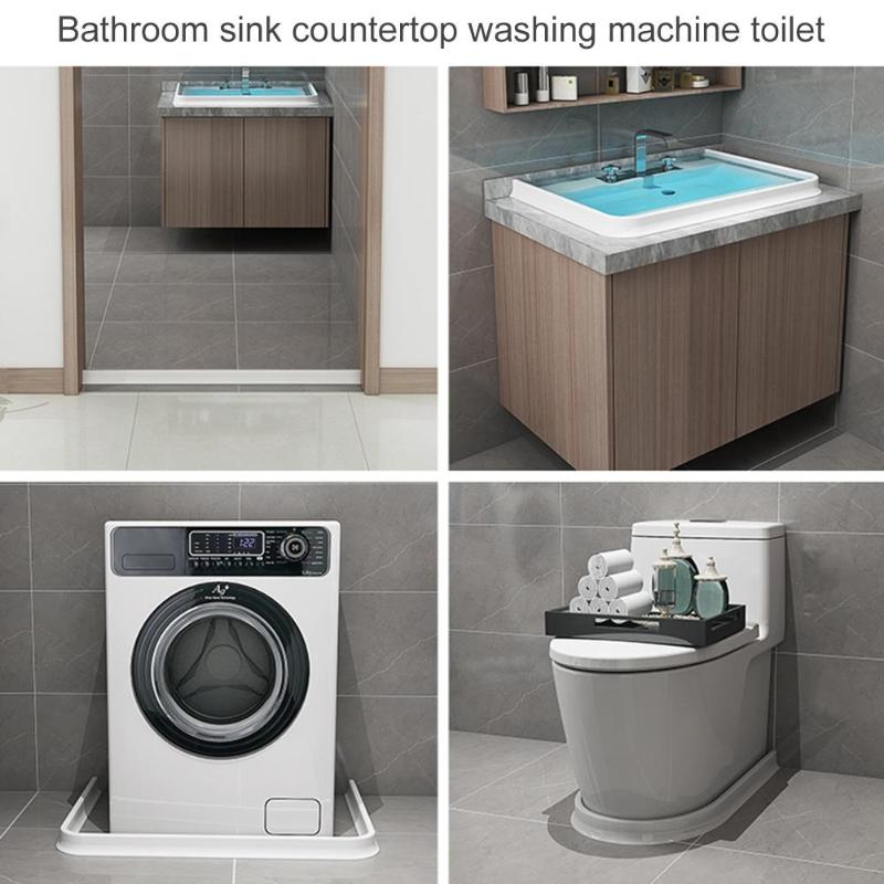 Bathroom Water Stopper Flood Barrier Rubber Silicone Shower Room Water Blocker Kitchen Household Waterproof Accessory