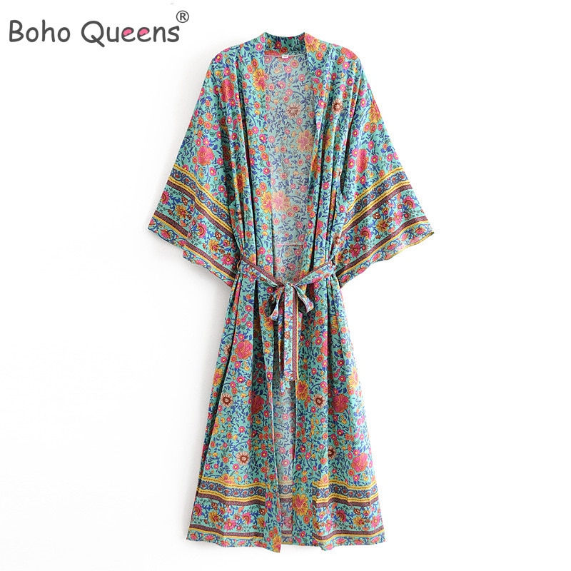Kimono Dames - Urban Flowers | Luchtige Boho Kimono met Bloemenprint Kimono Dames - Urban Flowers | Luchtige Boho Kimono met Bloemenprint