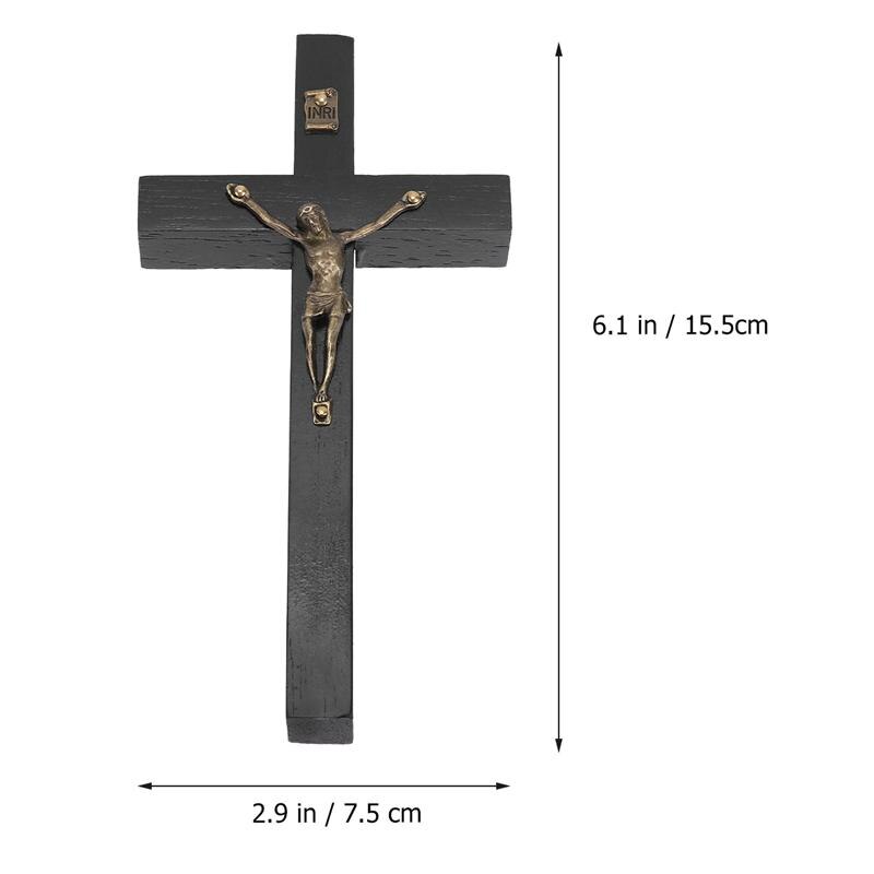 Puinen risti jeesus katolinen risti kirkko koristeet koristeet ristin krusifiksi asema jeesus risti auto kirkkokoristeet
