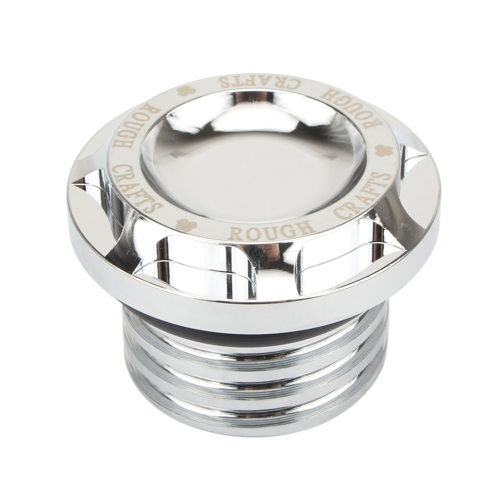 For Harley Touring Road King Street Glide Dyna Softail Sportster XL 883 Motorcycle Fuel Tank Cap Rough Crafts RC Gas Caps Cover: Chrome