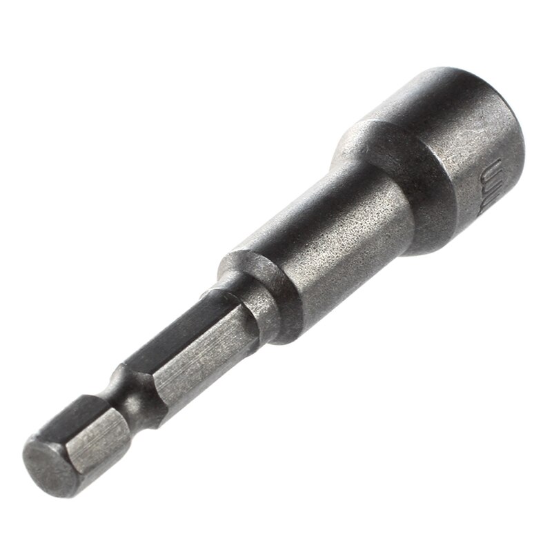 2Pcs 1/4 Shank Magnetic 10mm Socket Wrench Hex Nut Driver Bit