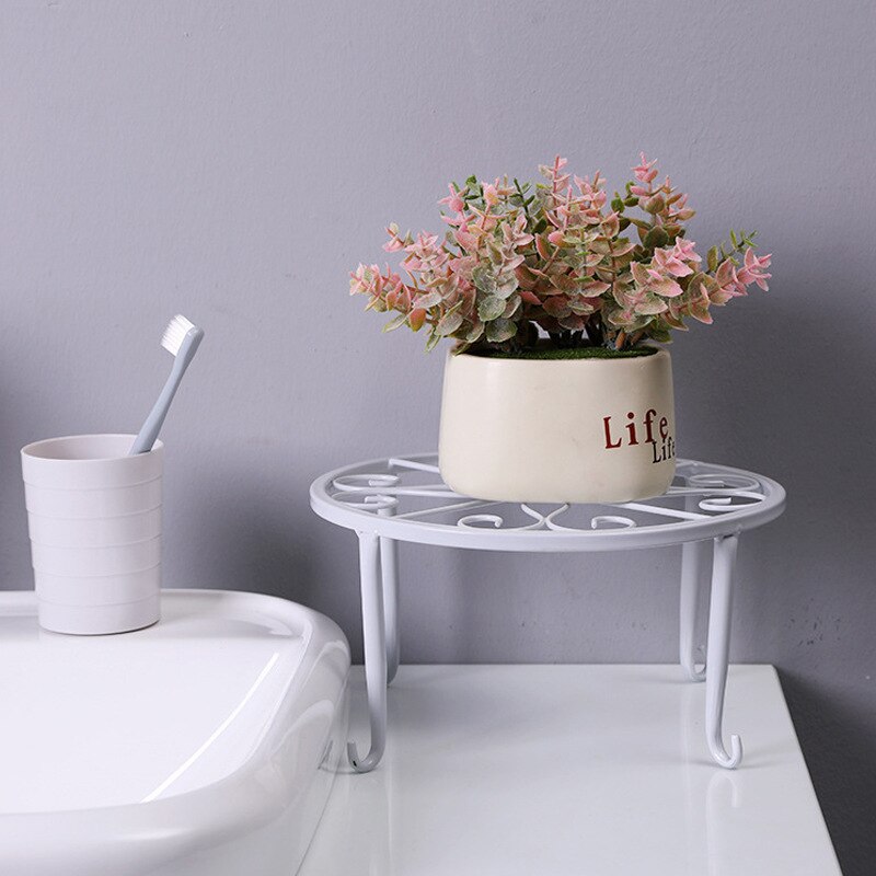 Smijern pottehylle til blomsterpotter basion vise hylleholdere hage plante stativ metall balkong dekor stativ dekorasjon
