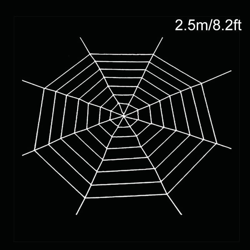 Halloween Spinnenweb Gigantische Spinnenwebdecoratie Zwart Wit Gigantische Rekbare Spinneweb Party Bar Spookhuis Huisdecoratie