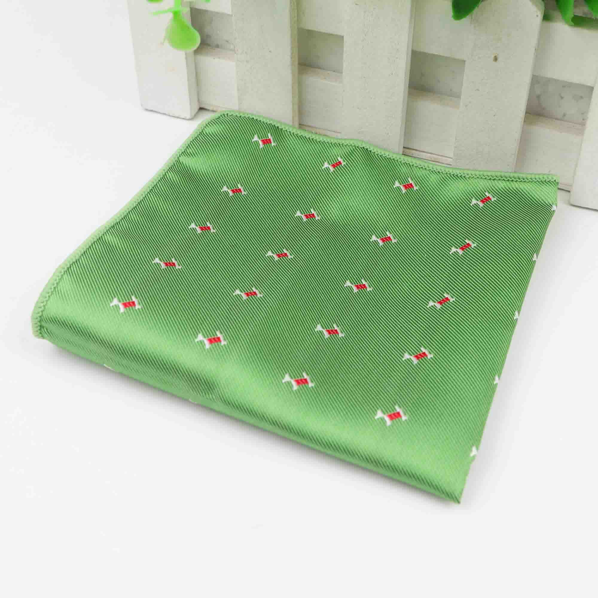 Men Kid Polyester Handkerchiefs Woven Printing Pocket Square Hankies Party Casual Bike Umbrella Dog Car Pockets Hanky: 16