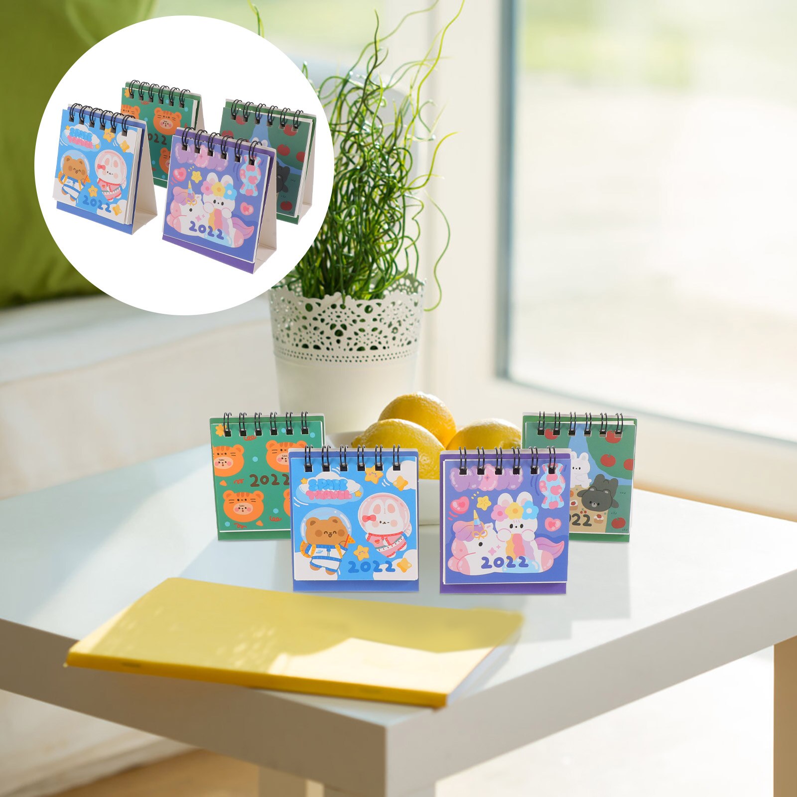 4Pcs Mini Calendars of the Year 2022 Decorative Ca... Grandado