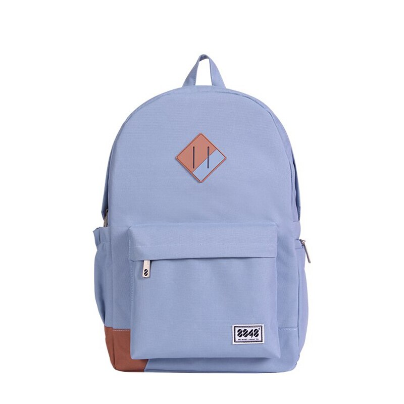 Male School Student Backpacks Shoulder Straps Navy Men Backpack Preppy Style 15.6'inch Laptop Shoe Pocket Resistant 229-020-004: 001