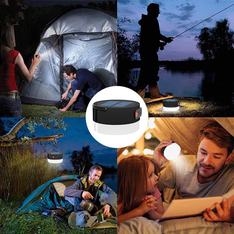 LumiParty Camping Licht Solar- angetrieben Laterne LED Mini Hängen Lampe für Zelt Lampe Solar- USB Eingang Ausgang Ip65 Wasserdicht