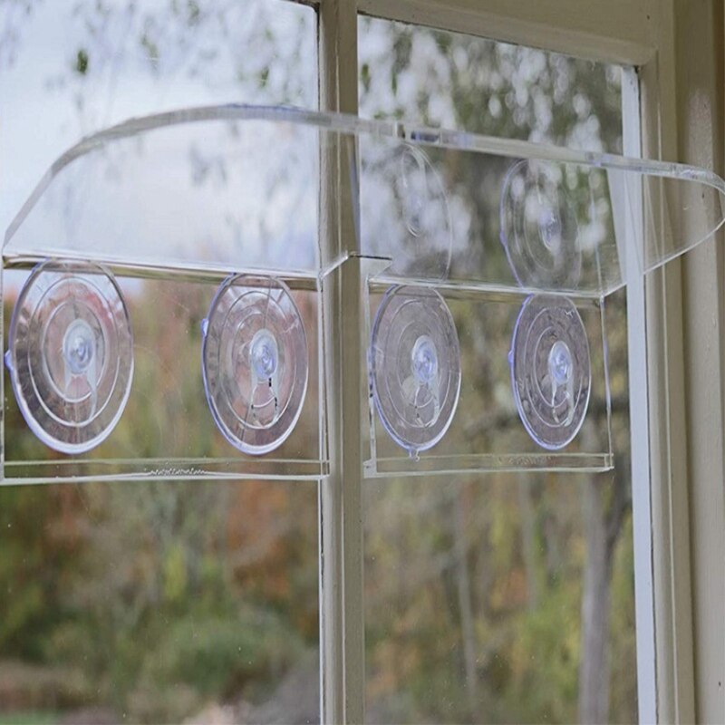 Ledge Suction Cup Window Shelf Acrylic Plant Window Shelf Indoor Window Plant Shelf for Creating Plants Garden on Window