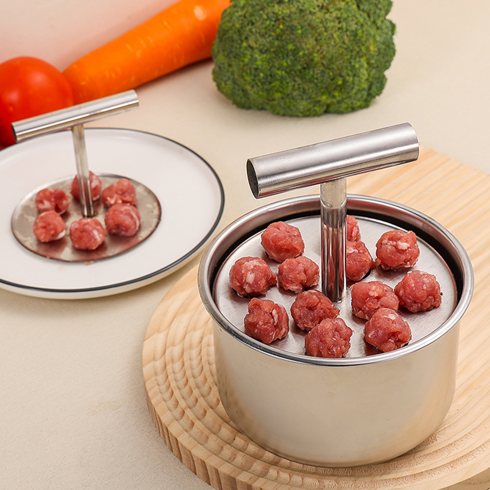 Küche Fleischbällchen Machen Werkzeug 6/12 Netz Fleisch Baller Hersteller Heimat Küche Werkzeuge