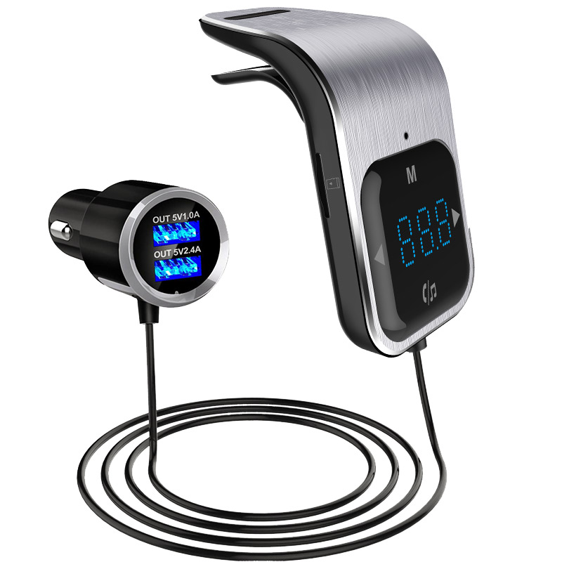 Bluetooth Receiver FM Transmitter Modulator Car AUX Wireless Radio Adapter MP3 Player TF Cards & Microphone USB Fast Car Charger