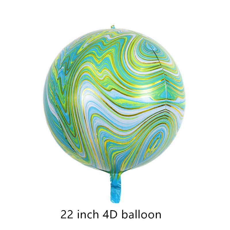 4D Zee Dier Strepen Aarde Space Nebula Kleur Strepen Aluminiumfolie Aluminium Folie Helium Ballon Romantische Partij Decoratie Bal: 9