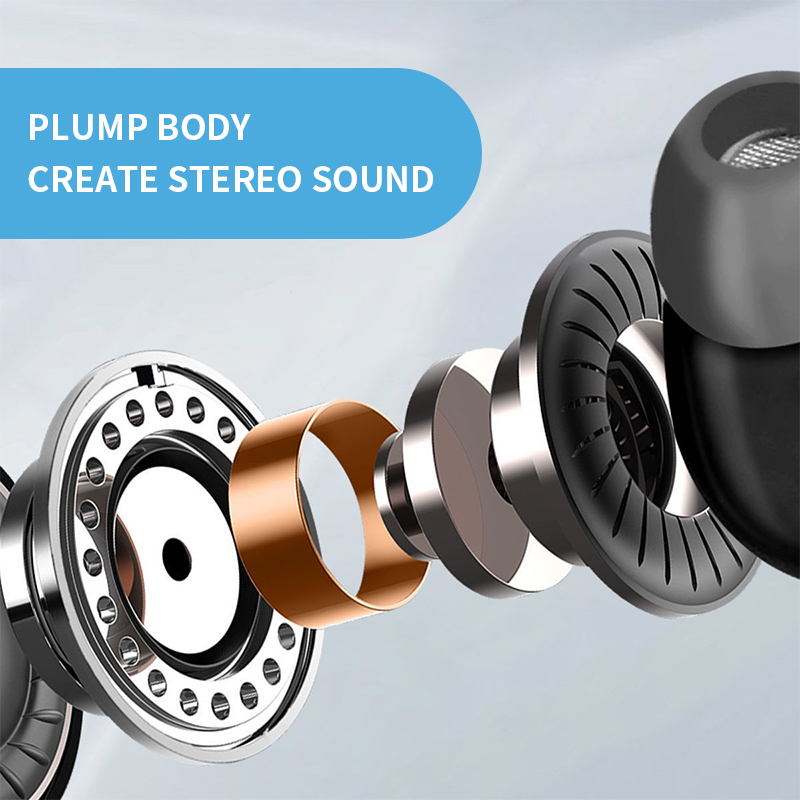 Bedrade hoofdtelefoon 3,5 mm oordopjes met bas Telefoon-oortelefoon Sport-stereoheadset met microfoon Volumeregeling Muziekoortelefoon