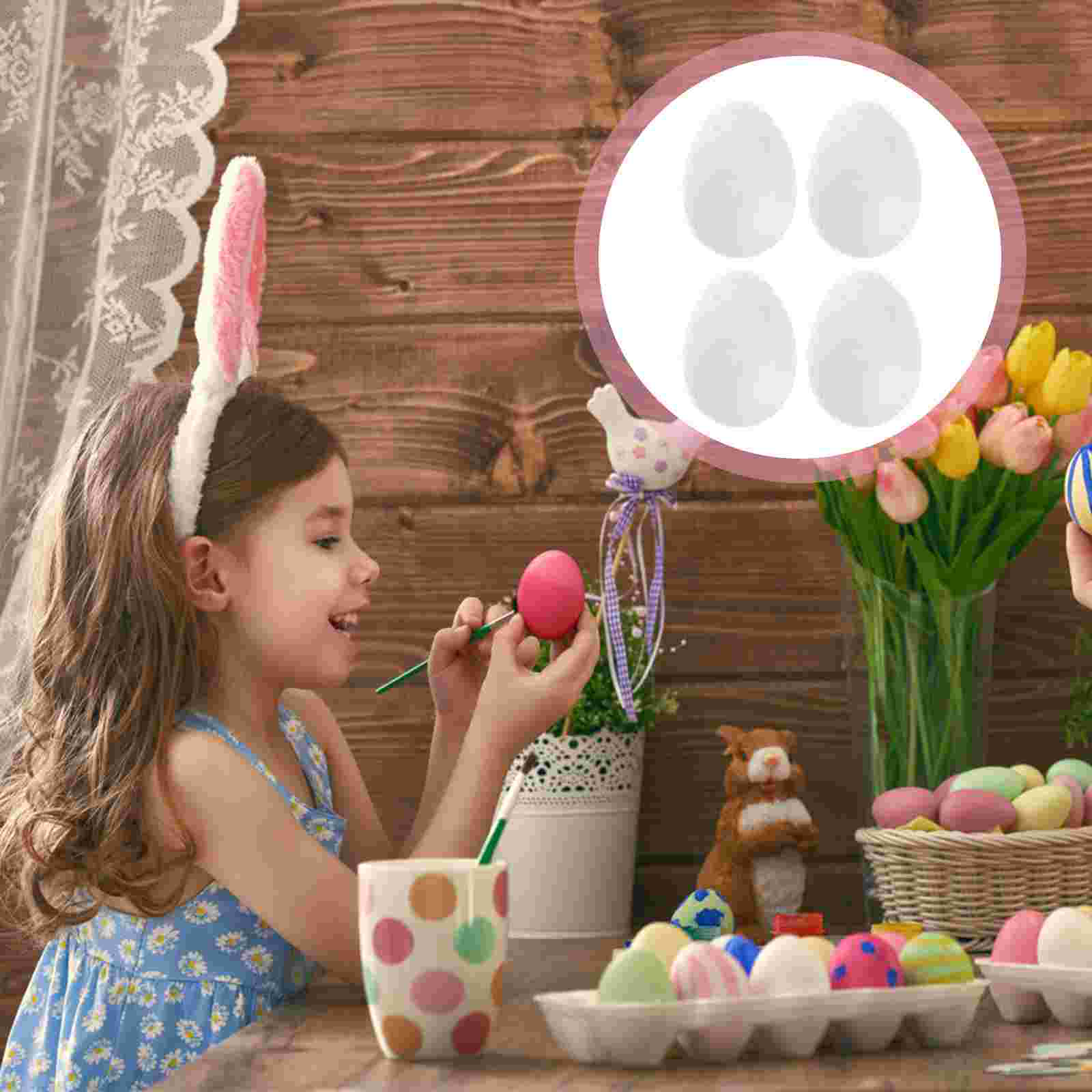 50pcs 3.5cm Durafoam Eggs Styrofoam DIY Easter Egg Crafts Eggs