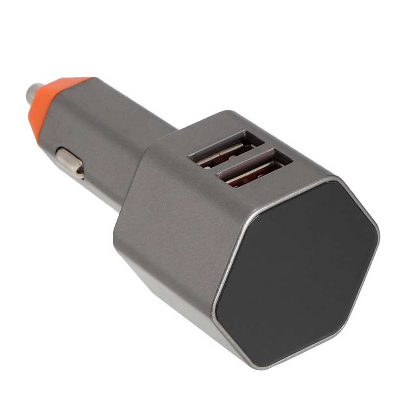 12V 3A Dual USB Smart Voice Car Charger Adapter Fast Charging for iPhone Samsung