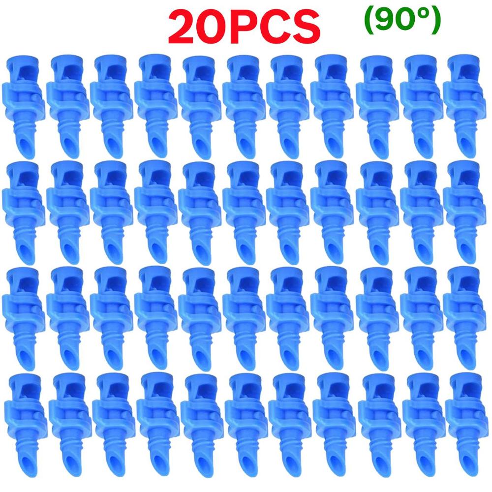 20PCS 90/180/360 Degree Angle Simple Refraction Nozzle Sprinkler Head Thread Connection Garden Tree Irrigation Mist Sprayer: C-90-20PCS