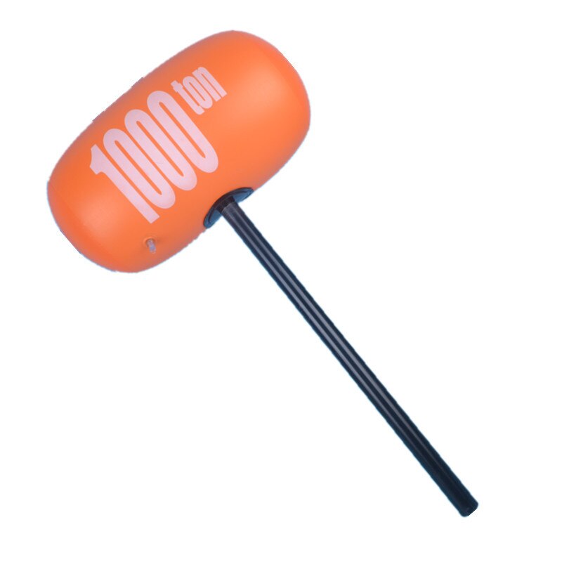 Lucht Hamer Duizend-Ton Hamer Opblaasbaar Speelgoed Opblaasbare Hamer Blow Up Lawaaimaker Speelgoed Percussie Speelgoed Beat Speelgoed Hamer spelen Speelgoed: Oranje