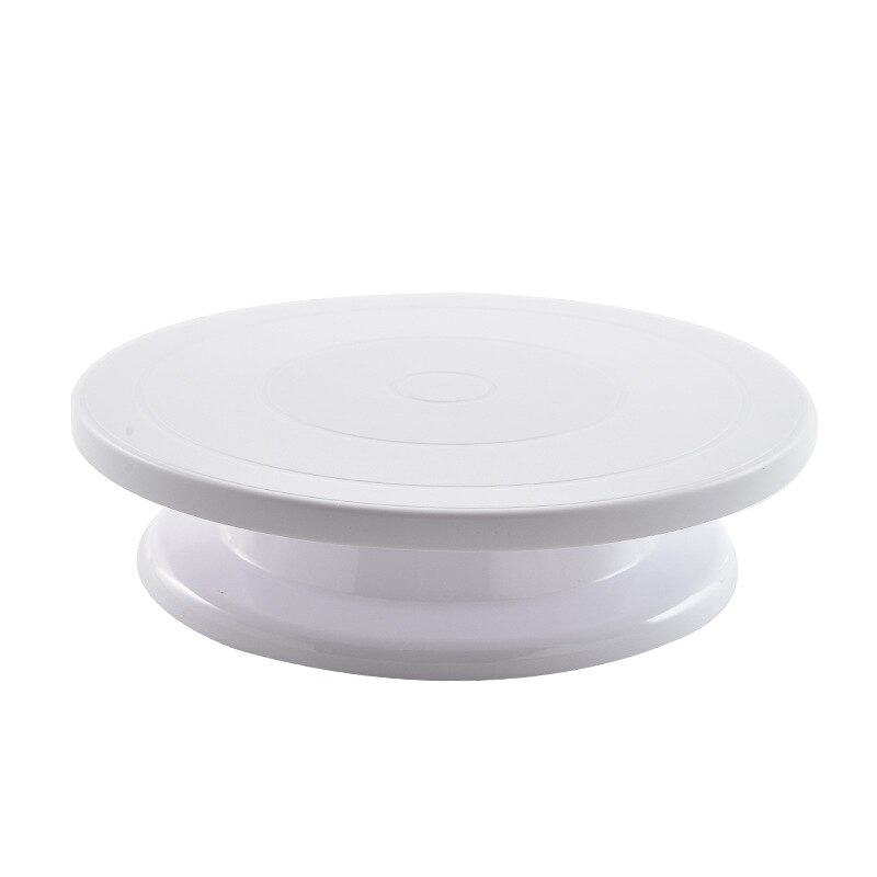 10 Inch Roterende Taart Draaitafel Witte Cake Stand Spinner Voor Taart Decoraties, Gebak, Cupcakes: Default Title