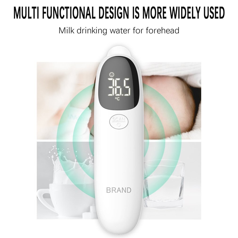 Ear And Forehead Temperature Thermometer Accurate Measurement No Contact Infrared Handheld Thermometer