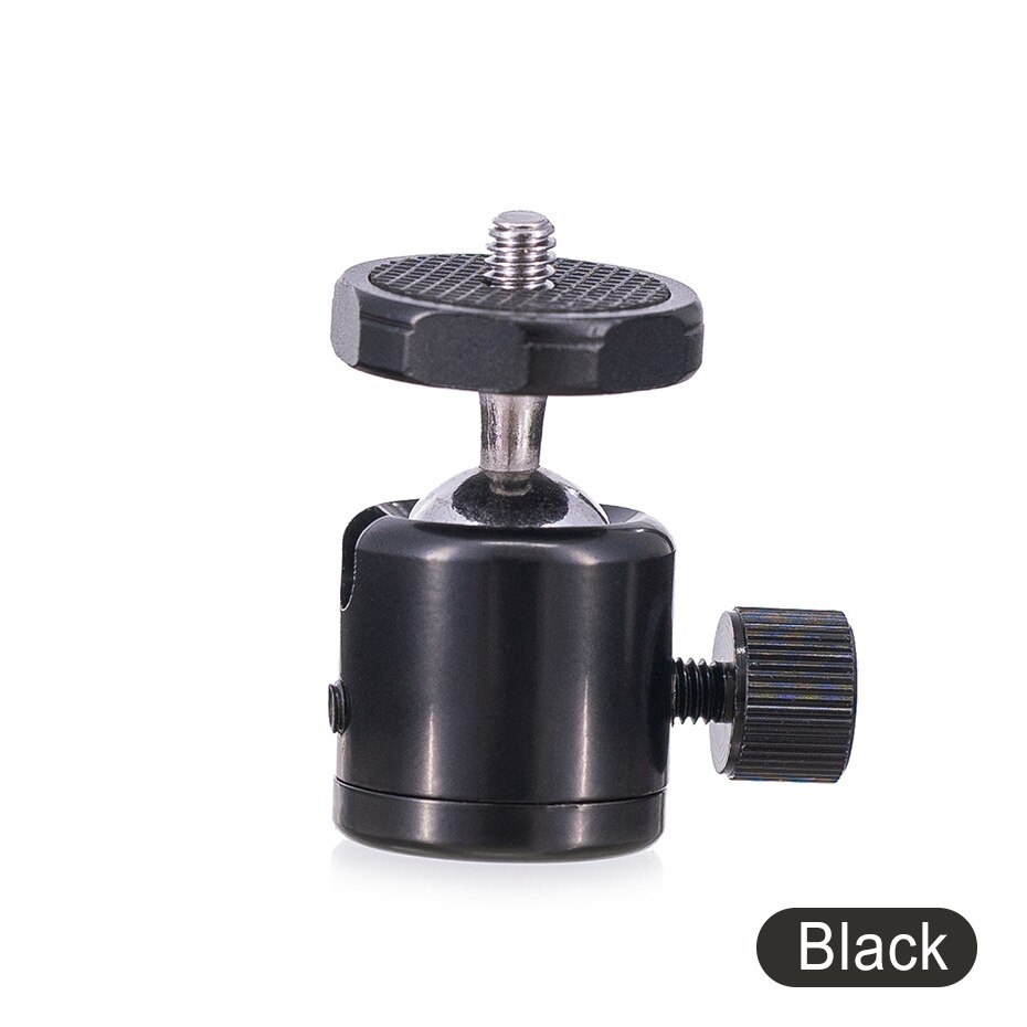 TiYiViRi Mini Ball Head Ballhead Tabletop 360 Degree Camera Tripod Stand Adapter1/4 Screw Mount for Nikon Sony Canon DSLR Camera: Black