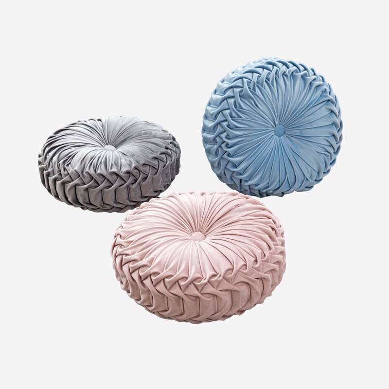 Coussin rehausseur rond en forme de roue, tatami, coussin de massage pour dossier de voiture et bureau, 38 x 10cm