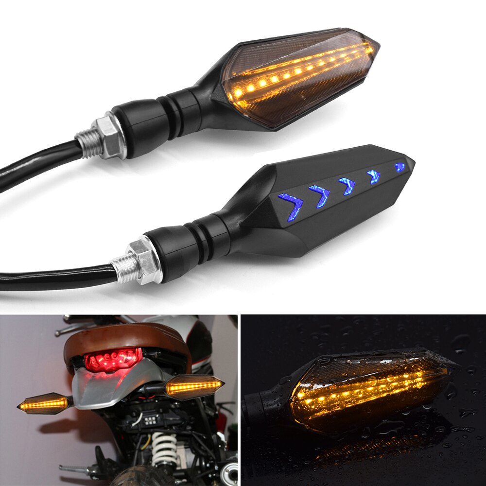 Universele Motorfiets 12V Led Knipperlichten Blinker Voor Achter Verlichting Voor Suzuki Gsf 1250 1200 650 Bandit Gsx 1250 1400 650F