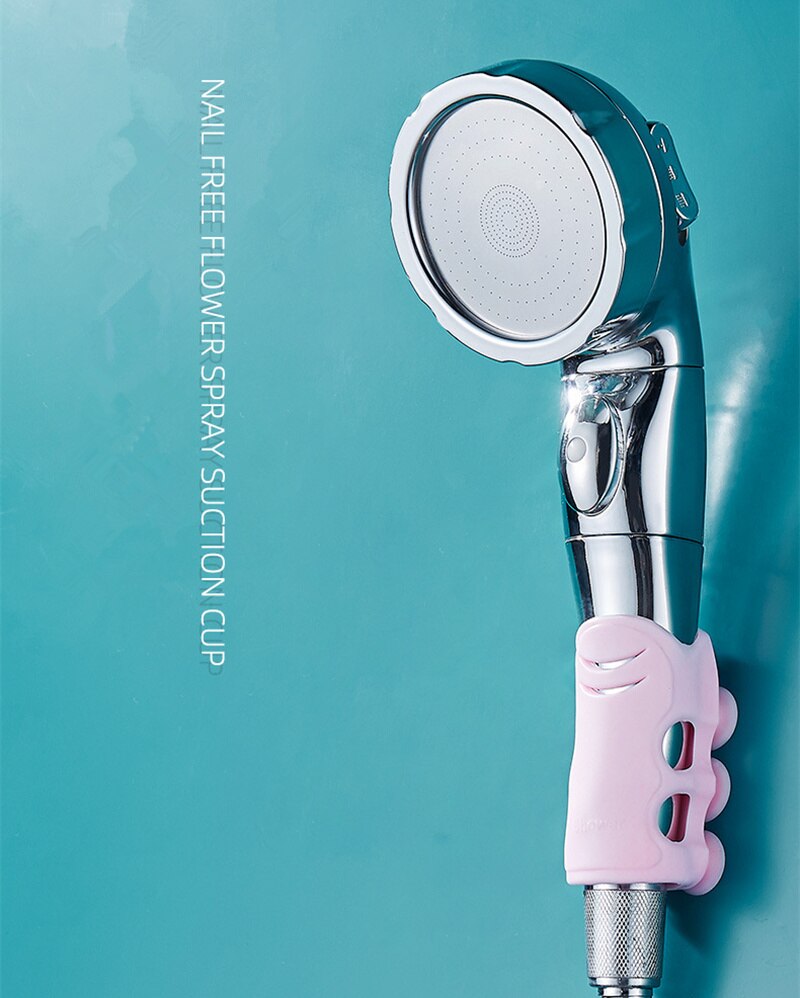 Supporto per soffione doccia ventosa riutilizzabile durevole rimovibile doccia in silicone supporto per bagno portatile supporto per cremagliera a parete