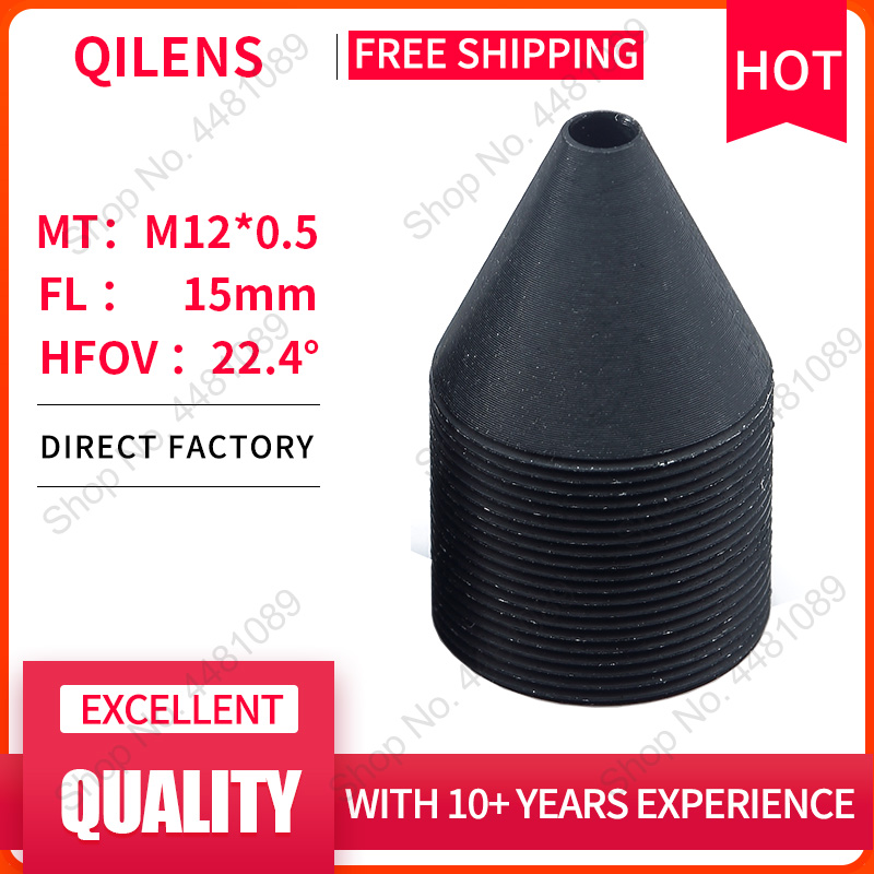 Qilens M12 Fl 15Mm Mini Pinhole Lens Voor 1/2.5 Ccd Met F1.6 Mini Cctv Hd 2.0 Megapixel Voor Beveiligingscamera &#39;S