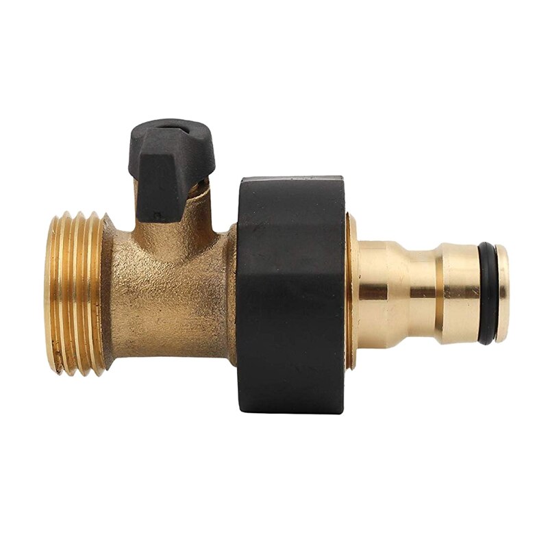 BMBY-Male Brass Garden Hose Quick Connector 3/4 Inch Water Thread Hose Fitting Nozzle Quick Connect Adapter