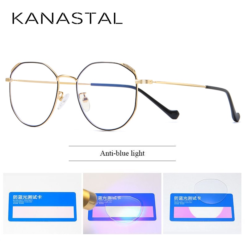 KANASTAL, gafas de protección de luz azul para ordenador, gafas ópticas para juegos, antifatiga, 1906