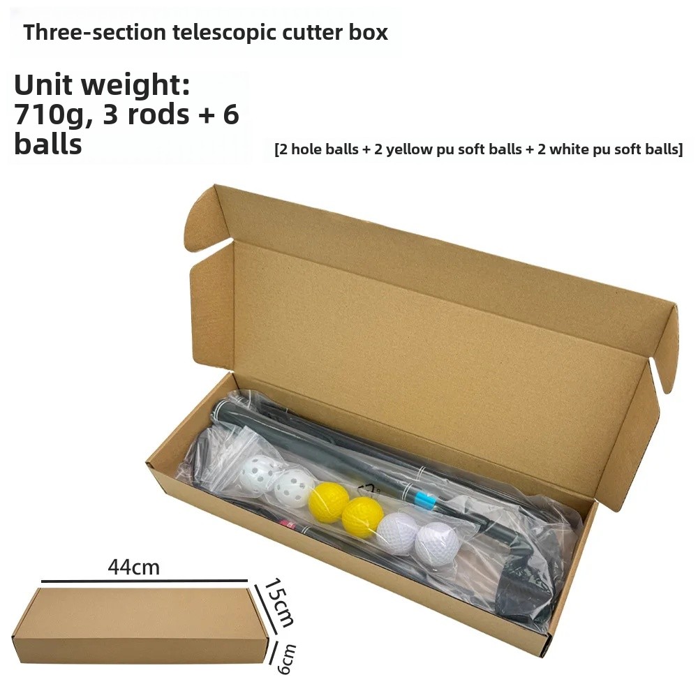Outdoor Golf Club Three-Node Extendable Practice Club Indoor Golf Ball Club High Durable Golf Club Made In China