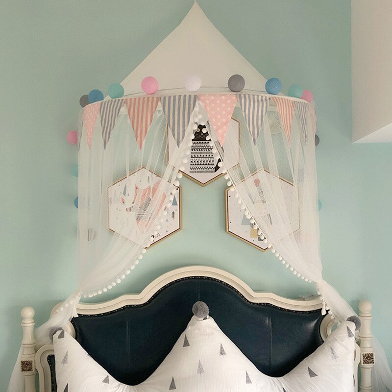 Zelt für Kind Prinzessin Baldachin Baby Bett Vorhang Zelte freundlicher Zimmer Dekoration nordisch Tipi Tente de zündete Enfant Fille Wigwam tipi: G